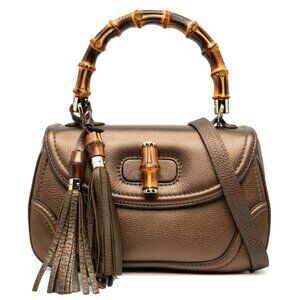 Gucci Medium Leather New Bamboo satchel